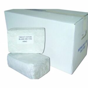 CHIFFON TRICOT COTON BLANC GP SACHET DE 1 KG